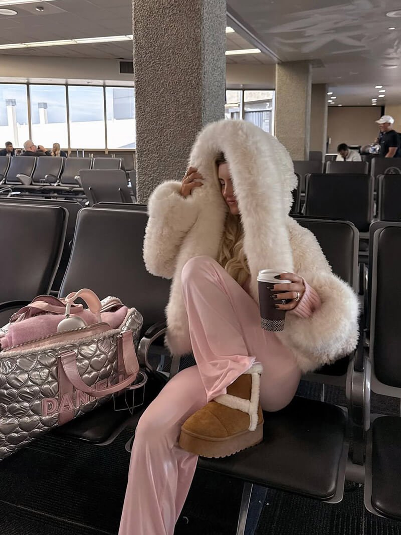 Zeya- Mariel Faux Fur Jacket White S 13