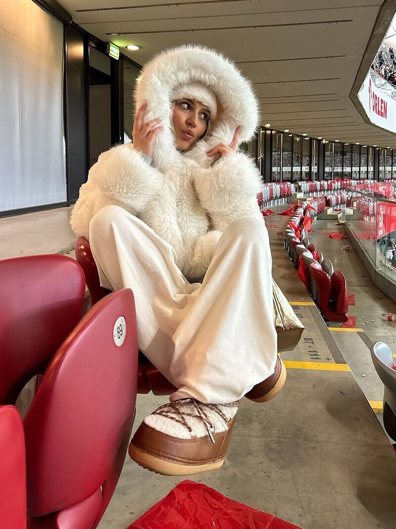 Zeya- Mariel Faux Fur Jacket White S 14