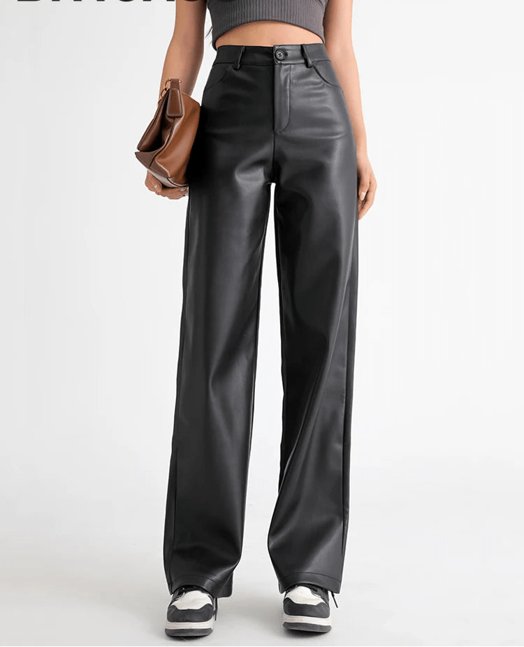 ZEYA - Estella High Waisted Leather Pants