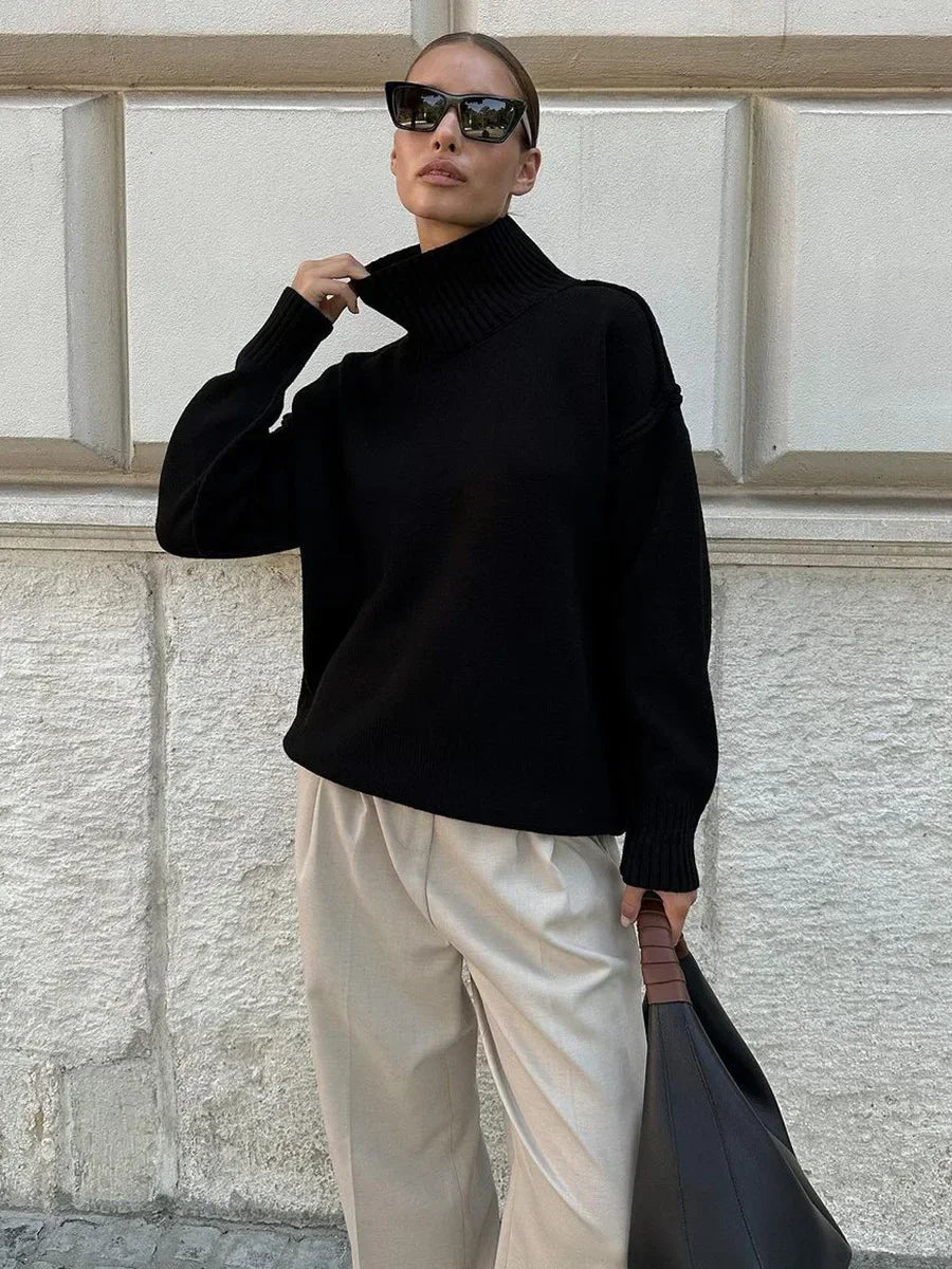 ZEYA - Kath Turtleneck Knit Sweater