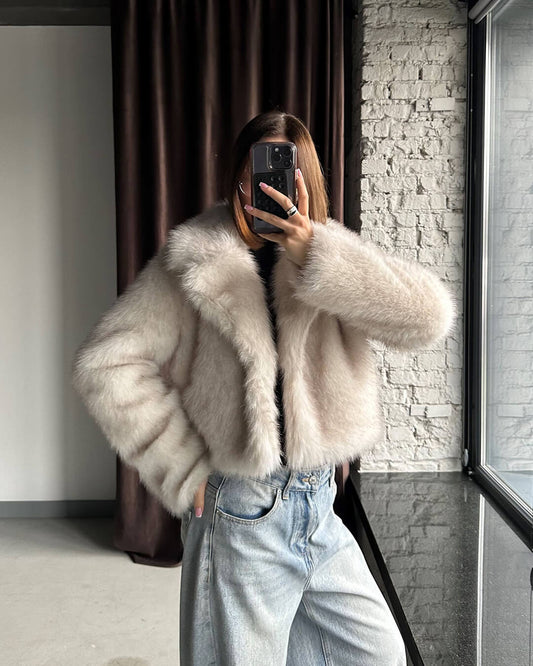 ZEYA - Quincy Cropped Faux Fur Jacket