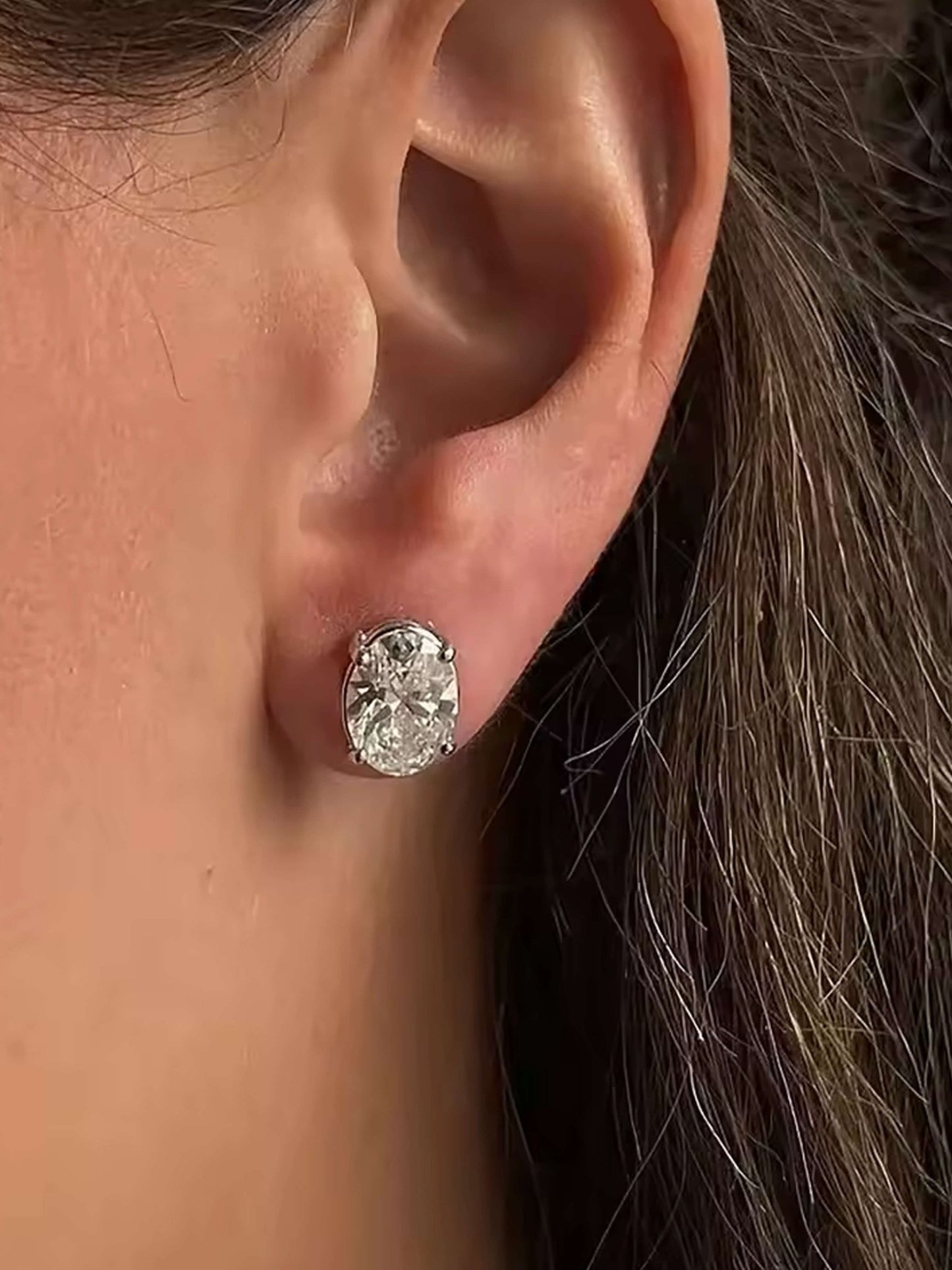 ZEYA - Sandra Oval Cut Zirconia Earrings