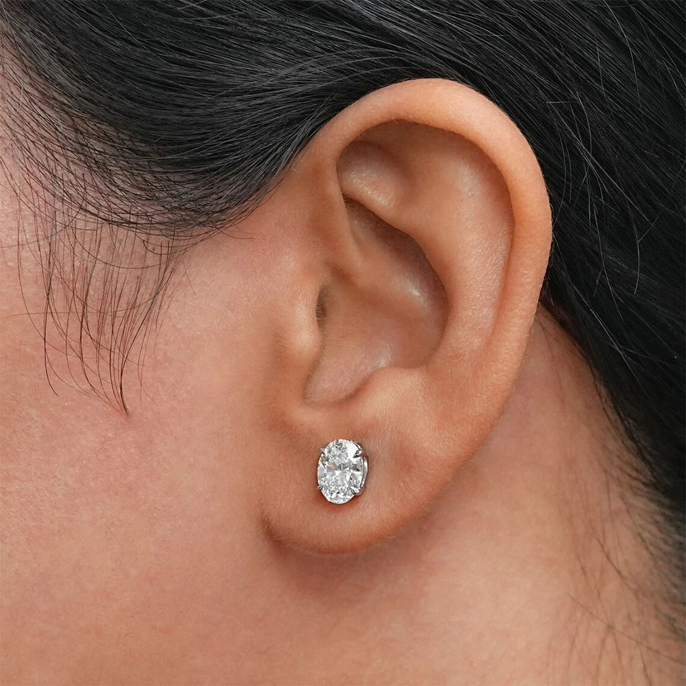 ZEYA - Sandra Oval Cut Zirconia Earrings